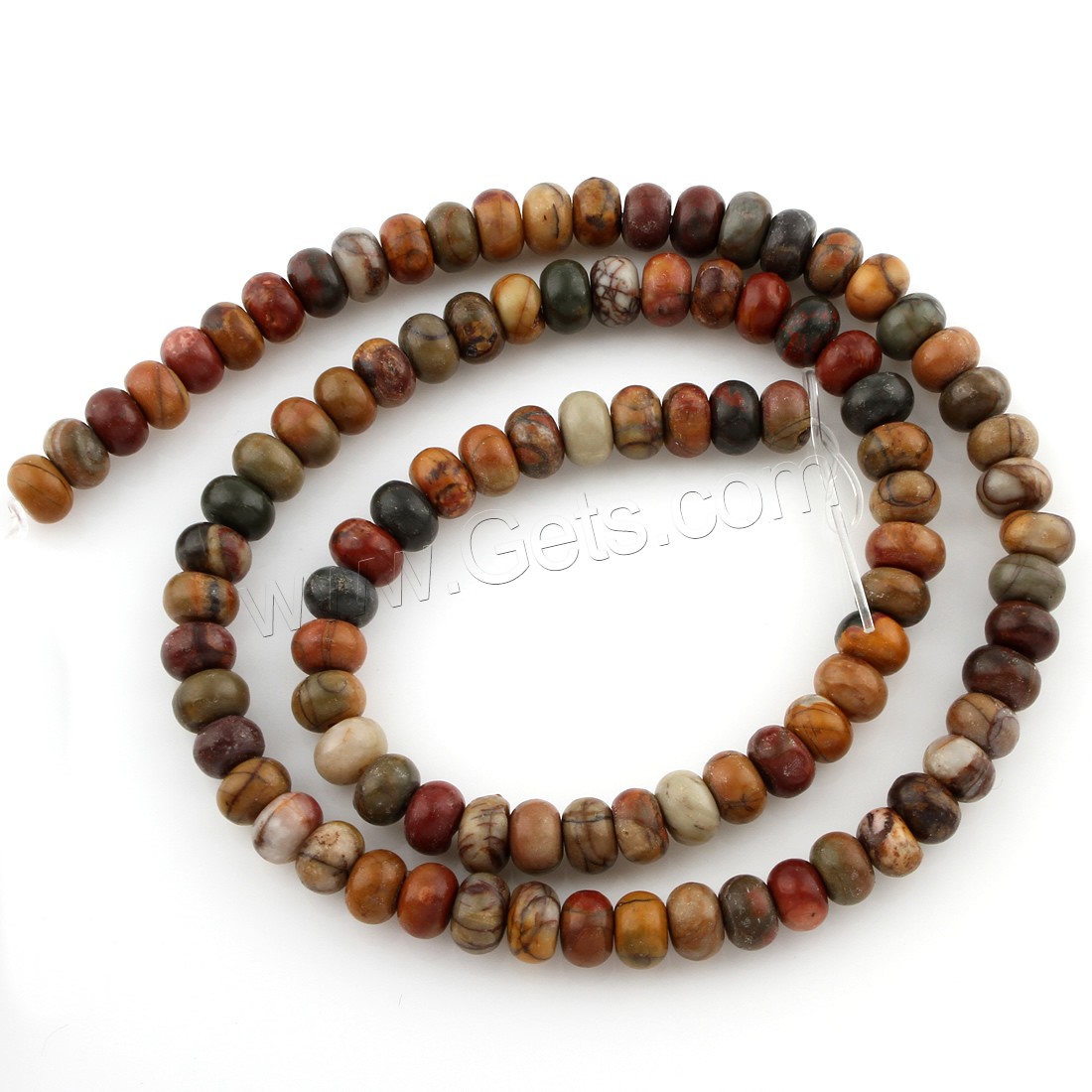Pinus koraiensis Beads, with Fishing Line, Flat Round, different size for choice, Hole:Approx 1mm, Length:Approx 15.5 Inch, Sold By Strand