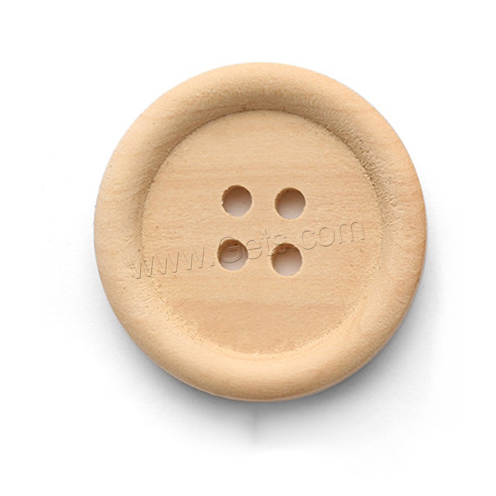 4-Loch Holz Knopf, nachhaltiges & unisex & verschiedene Größen vorhanden, verkauft von PC