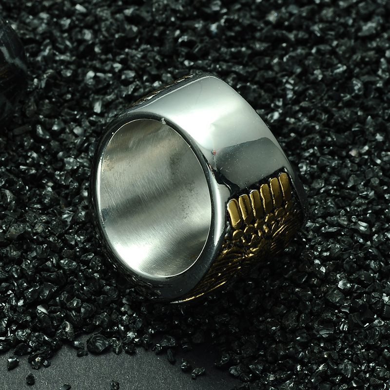 Titanium Steel Finger Ring, plated, different size for choice & for man, 24mm, Sold By PC