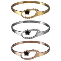 Stainless Steel Bangle, with Resin, plated, for woman & with rhinestone 16mm, 4mm, Inner Approx 57mm 