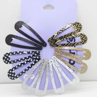 Hair Snap Clips, Iron, stoving varnish, random style & for woman 