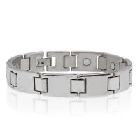 Titanium Steel Bracelet, with Magnetic Hematite, radiation protection & for man, 12mm Approx 8 Inch 
