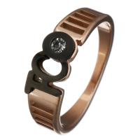 ステンレス 指輪, とともに 樹脂, ピンクゴールドメッキ, 異なるサイズの選択 & 女性用 & ライン石のある & くり抜き, 6mm, 売り手 パソコン