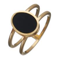 acero inoxidable anillo, con resina, Redondo Aplanado, chapado, diverso tamaño para la opción & para mujer, 12mm, Vendido por UD