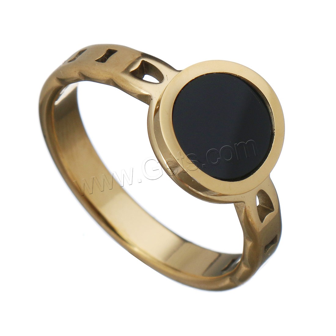 acero inoxidable anillo, con resina, Redondo aplanado, chapado, diverso tamaño para la opción & para mujer & hueco, más colores para la opción, 10mm, Vendido por UD