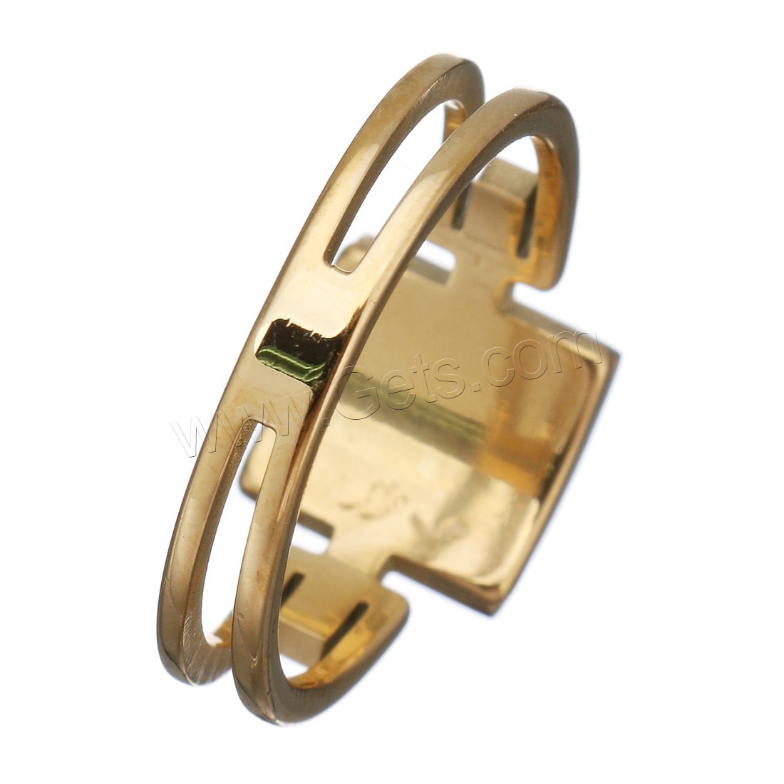 acero inoxidable anillo, con resina, Cuadrado, chapado, diverso tamaño para la opción & para mujer, más colores para la opción, 10mm, Vendido por UD