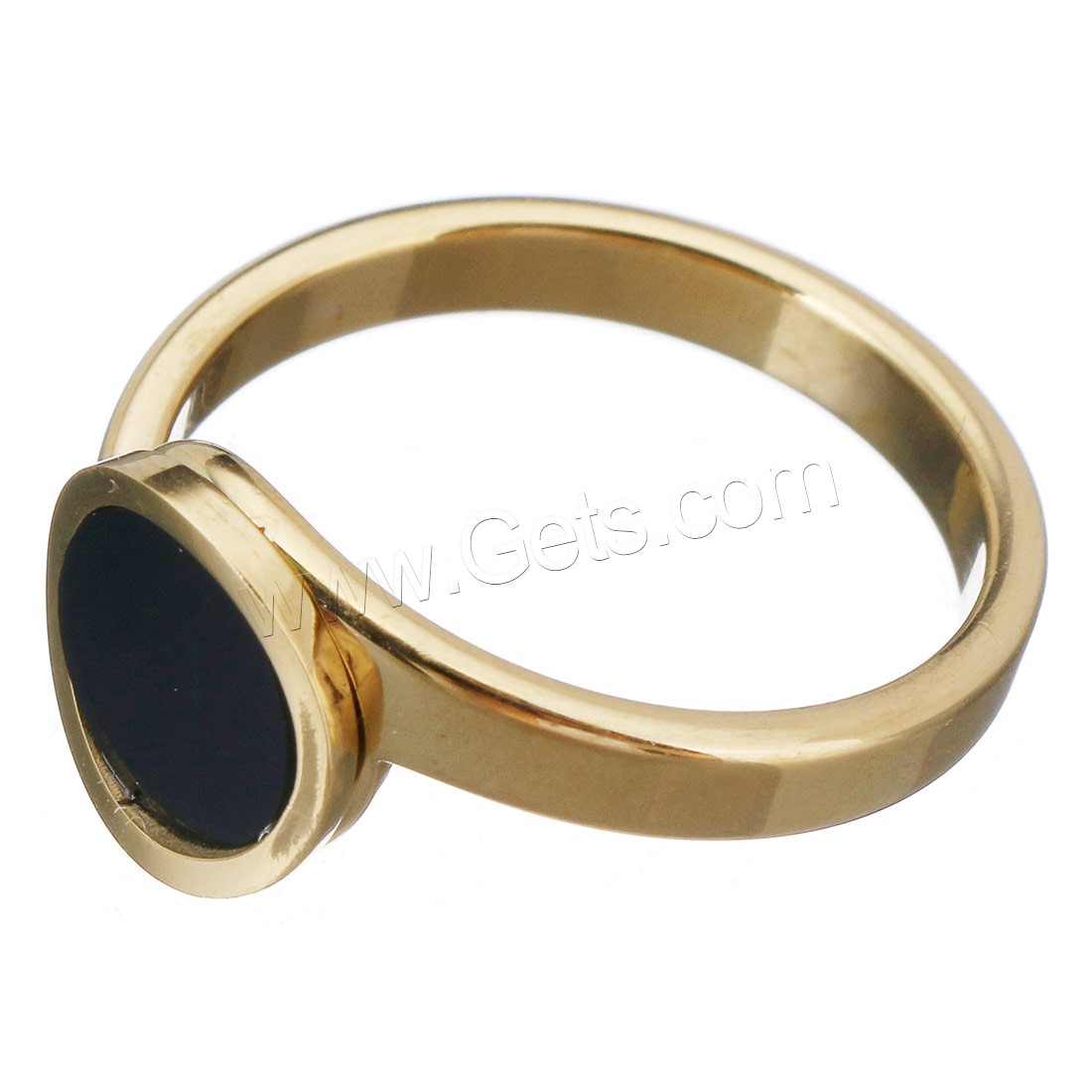 acero inoxidable anillo, con resina, Redondo aplanado, chapado, diverso tamaño para la opción & para mujer, más colores para la opción, 10mm, Vendido por UD