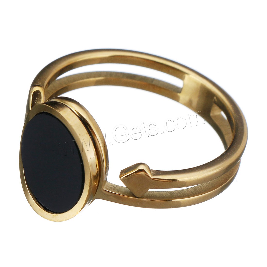 acero inoxidable anillo, con resina, Redondo Aplanado, chapado, diverso tamaño para la opción & para mujer, más colores para la opción, 12mm, Vendido por UD