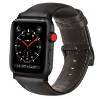 Leather Watch Band, with Stainless Steel, durable & for apple watch Approx 8.5 Inch 