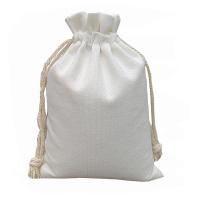 tissu sacs de bijoux, avec coton, durable & normes différentes pour le choix, blanc, Vendu par PC
