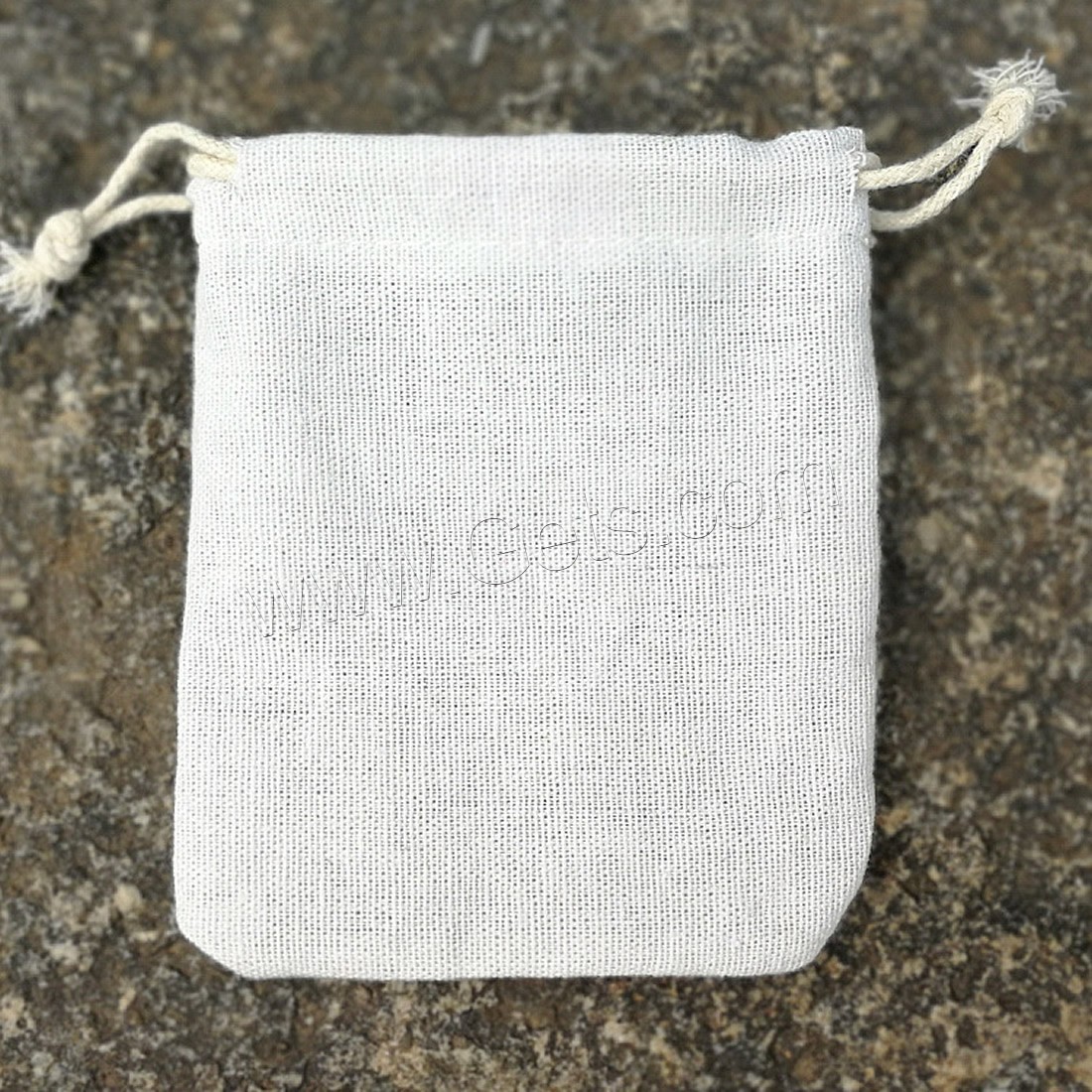 Cotton Jewelry Pouches, with Cloth, durable & different size for choice, white, 10PCs/Lot, Sold By Lot