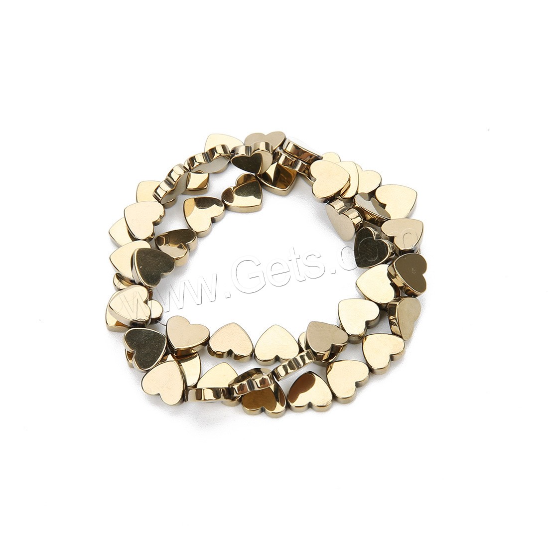 Non Magnetic Hematite Beads, Heart, plated, more colors for choice, Hole:Approx 1mm, Length:Approx 12 Inch, Sold By Strand