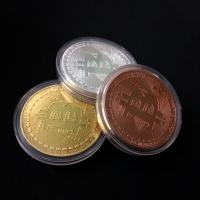 Zinc Alloy Commemorative Coin, plated, Unisex 