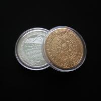 aleación de zinc Moneda conmemorativa, chapado, unisexo, más colores para la opción, 40x3mm, Vendido por UD