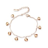 Stainless Steel Charm Bracelet, 316L Stainless Steel, with 2inch extender chain, plated, bar chain & for woman 7mm Approx 6 Inch 
