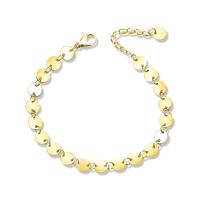 Stainless Steel Chain Bracelets, 316L Stainless Steel, with 1inch extender chain, gold color plated, oval chain & for woman Approx 6.3 Inch 