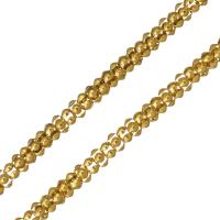 Stainless Steel Chain Necklace, gold color plated, Unisex & lantern chain, 3.5mm Approx 18 Inch 