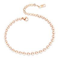 Stainless Steel Anklets Jewelry, 316L Stainless Steel, with 2inch extender chain, plated, for woman Approx 7.4 Inch 