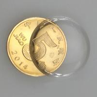 Translucent Resin Cabochon, Flat Round, for time gem cabochon & transparent clear 