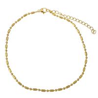 Stainless Steel Chain Bracelets, with 2Inch extender chain, gold color plated, for woman Approx 9 Inch 
