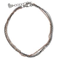 Stainless Steel Chain Bracelets, with 1.5Inch extender chain, plated, oval chain & for woman & Approx 7.5 Inch 