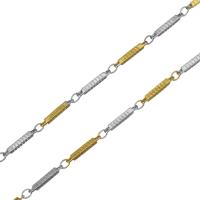 Мода нержавеющей стали ожерелье цепь, нержавеющая сталь, Другое покрытие, Женский длина:Приблизительно 17.5 дюймовый, продается Strand