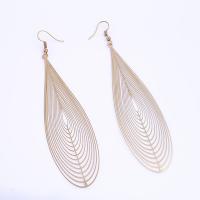 Stainless Steel Drop Earring, gold color plated, for woman & hollow 