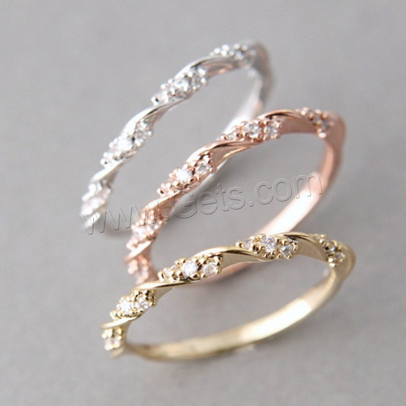 Rhinestone Zinc Alloy Finger Ring, plated, different size for choice & for woman & with rhinestone, more colors for choice, Sold By PC