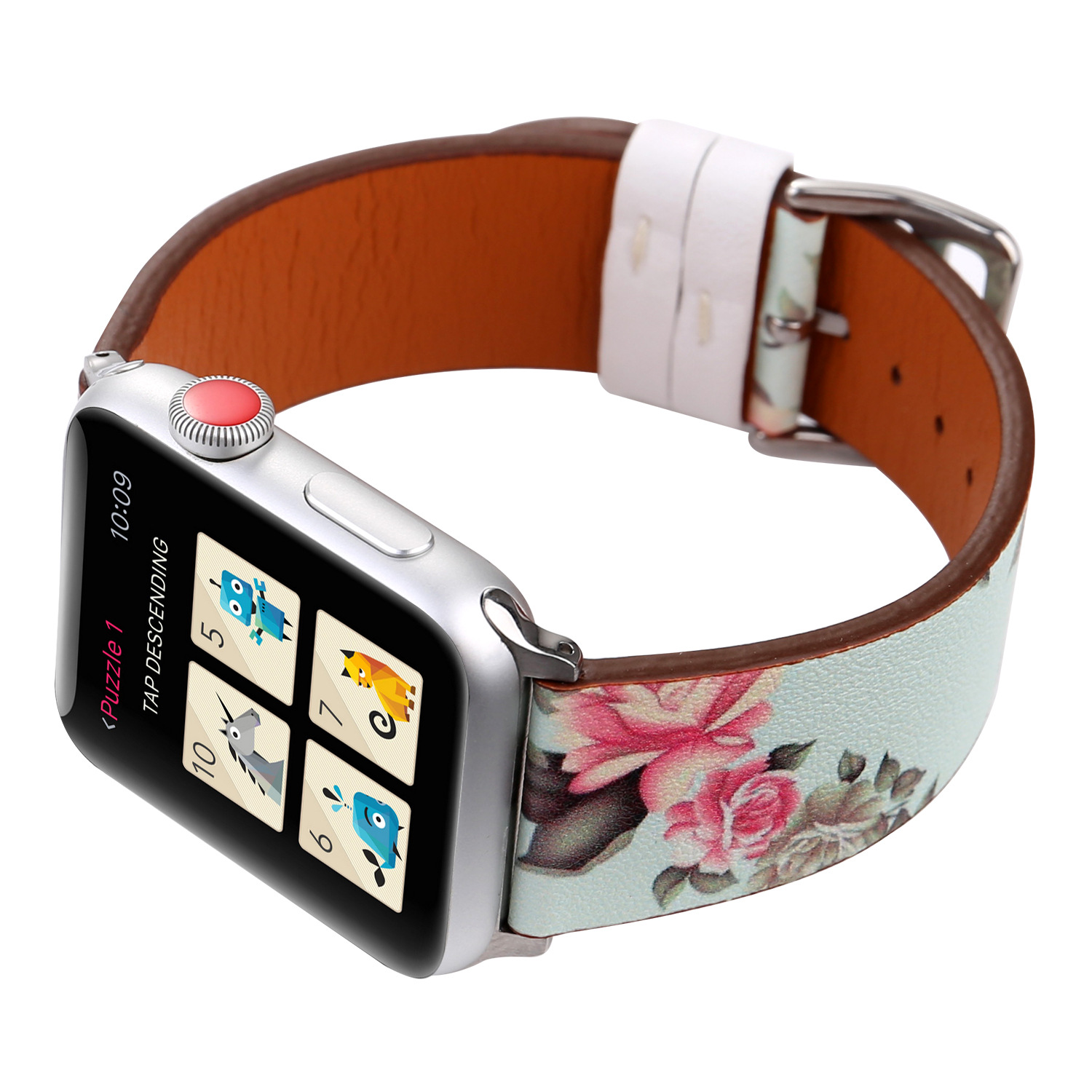 PU Leather Watch Band, for Apple Watch & different size for choice & different designs for choice, Length:Approx 7 Inch, Sold By PC