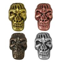 Zinc Alloy Jewelry Beads, Skull, plated Approx 1.5mm 