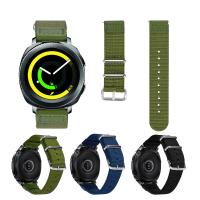 corde en nylon bracelet de montre, acier inoxydable fermoir bande de montre, plus de couleurs à choisir, 22mm Environ 8.1 pouce, Vendu par PC