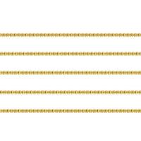 Медно-золото цепочки, 14K плакирование железом, Цепной ящик, 0.85mm, продается м