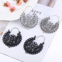 Zinc Alloy Leverback Earring, plated, for woman & hollow 
