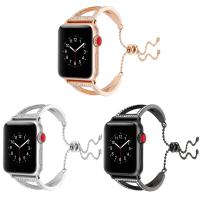 Edelstahl Uhrband, plattiert, zu Apple Watch & verschiedene Größen vorhanden & mit Strass, keine, verkauft von PC
