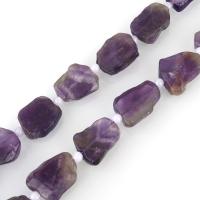 Amethyst Beads, with Glass Pearl, 17-19x14-15x5-6mm Approx 1.5mm Approx 16 Inch, Approx 