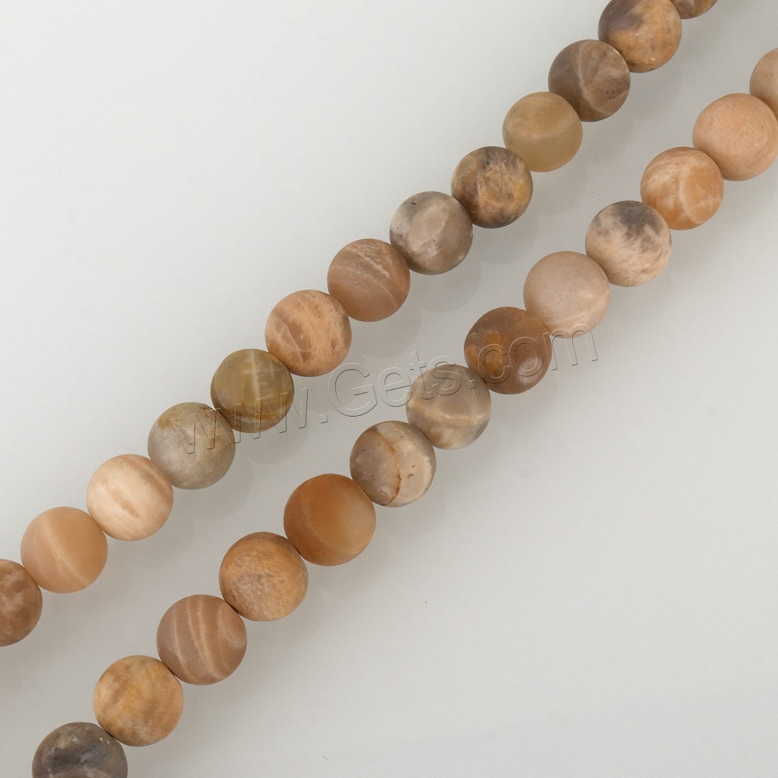 Sunstone Bead, Round, different size for choice & frosted, Hole:Approx 1mm, Length:Approx 15 Inch, Sold By Strand