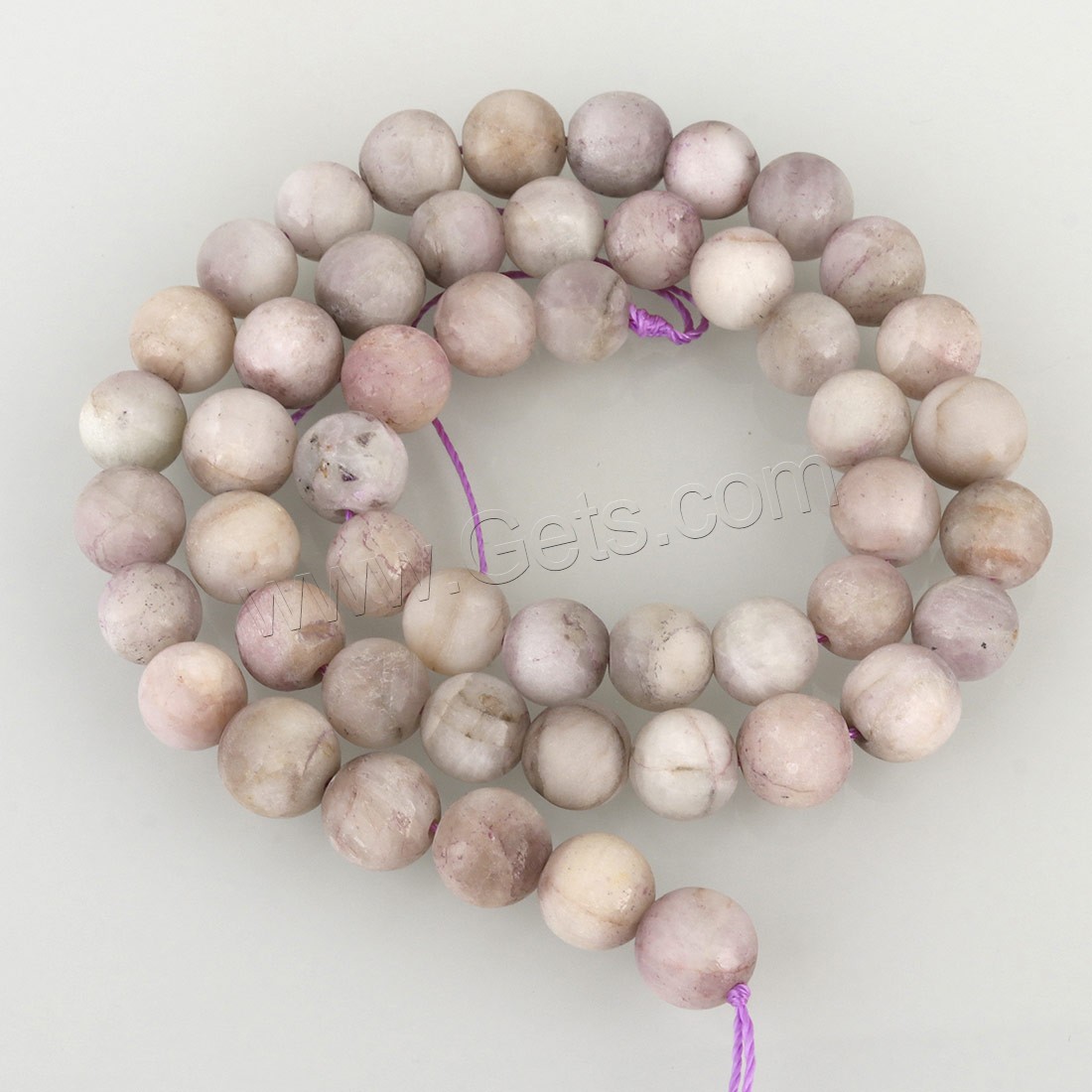Purple Lithium Stone Beads, Round, different size for choice & frosted, Hole:Approx 1mm, Length:Approx 15.5 Inch, Sold By Strand