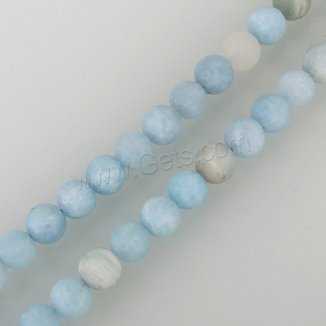 Aquamarine Beads, Round, different size for choice & frosted, Hole:Approx 1mm, Length:Approx 15.5 Inch, Sold By Strand
