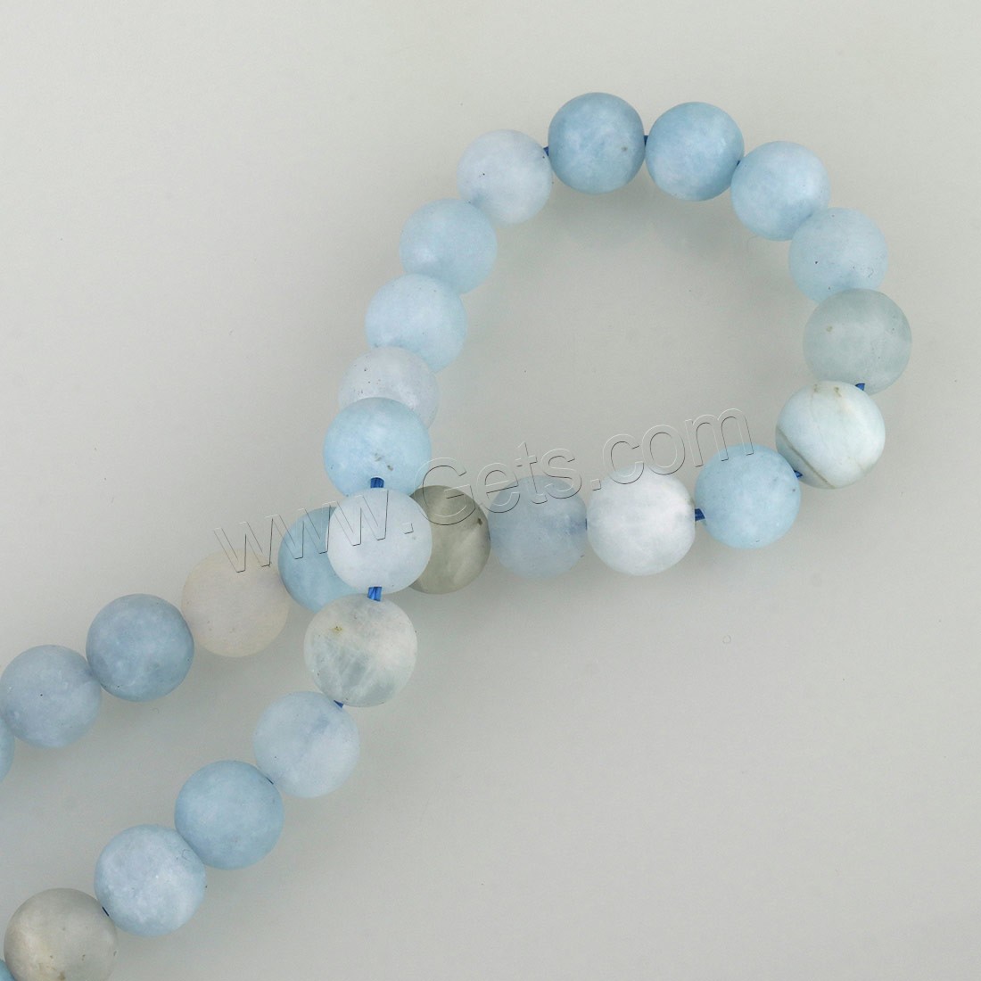 Aquamarine Beads, Round, different size for choice & frosted, Hole:Approx 1mm, Length:Approx 15.5 Inch, Sold By Strand