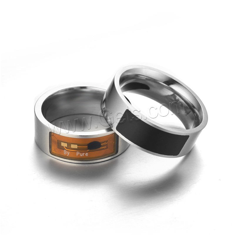 Stainless Steel Finger Ring, plated, Unisex & different size for choice, more colors for choice, Sold By PC