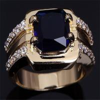 Rhinestone Zinc Alloy Finger Ring, gold color plated & for woman & with rhinestone, lead & cadmium free 