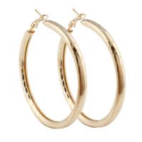 Iron Hoop Earring, gold color plated, Unisex, lead & cadmium free 
