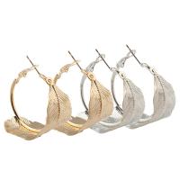 Iron Hoop Earring, plated, Unisex lead & cadmium free 