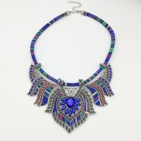 Rhinestone Zinc Alloy Necklace, with 2inch extender chain, plated, Bohemian style & with rhinestone 140mm, 70mm, 75mm, 80mm Approx 18 Inch 