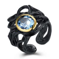 Кубическое цирконовое латунное кольцо, Латунь, Другое покрытие, разный размер для выбора & Женский & с кубическим цирконием & отверстие, 19mm, продается PC
