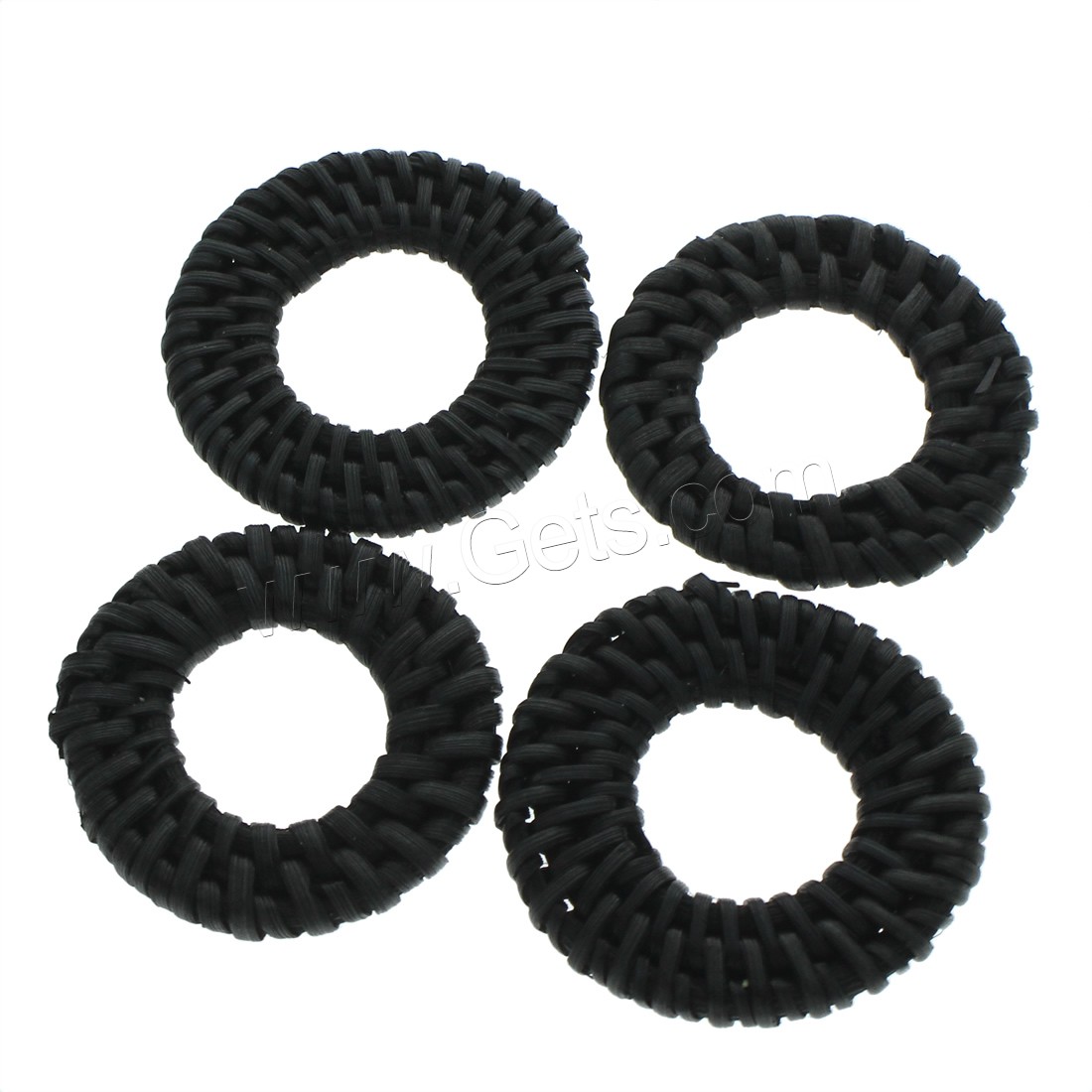 Rattan Costume Accessories, Donut, different size for choice & woven pattern, black, Sold By PC