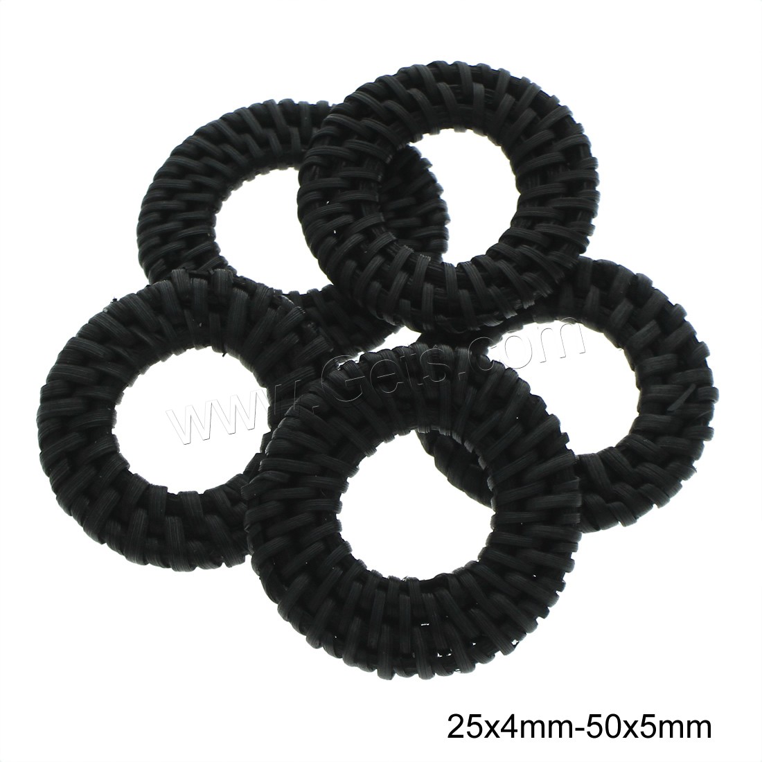 Rattan Costume Accessories, Donut, different size for choice & woven pattern, black, Sold By PC