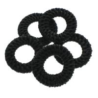 Rattan Costume Accessories, Donut & woven pattern, black 