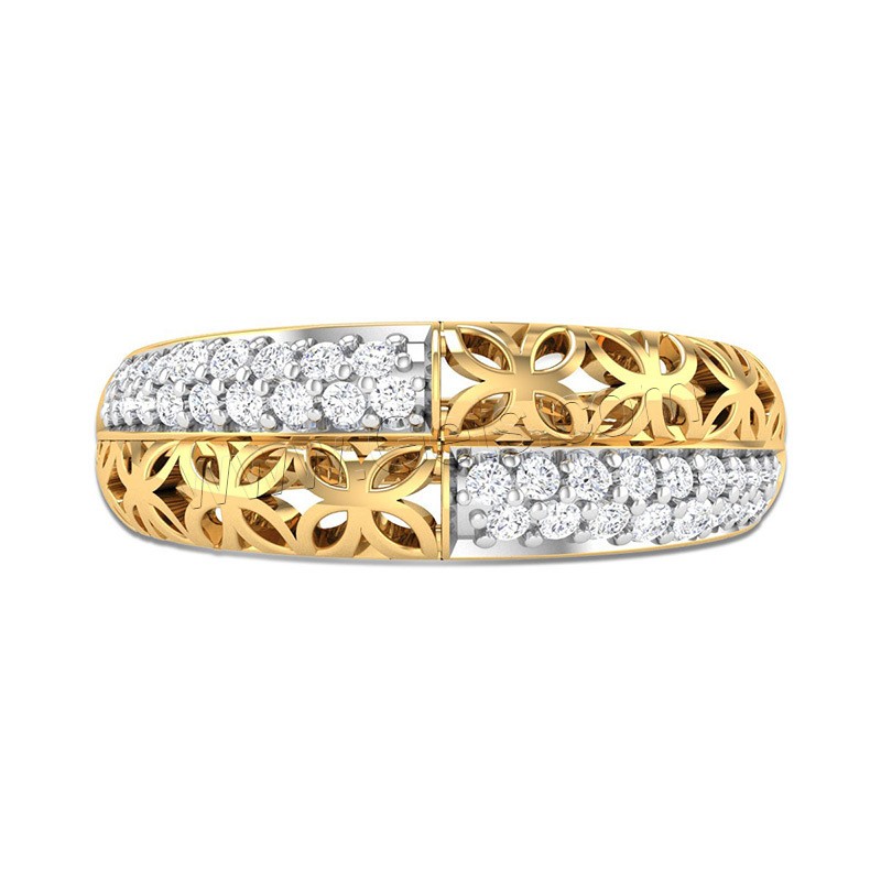 Cubic Zirconia Micro Pave Brass Finger Ring, real gold plated, different size for choice & micro pave cubic zirconia & for woman & hollow, Sold By PC