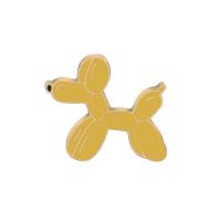 Zinc Alloy Collar Brooch, Dog, gold color plated, Unisex & enamel 